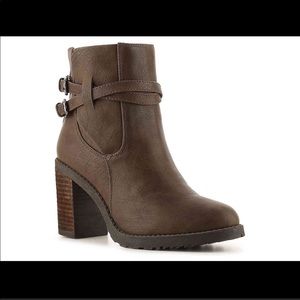 Diba brown booties size 11